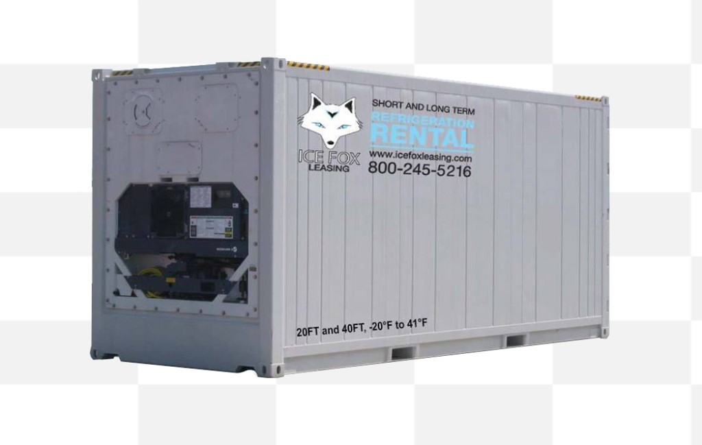refrigeration container icefox leasing temporary refrigeration containers